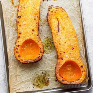 How to roast butternut squash.