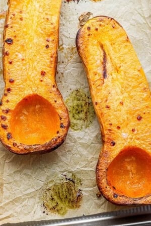 How to roast butternut squash.