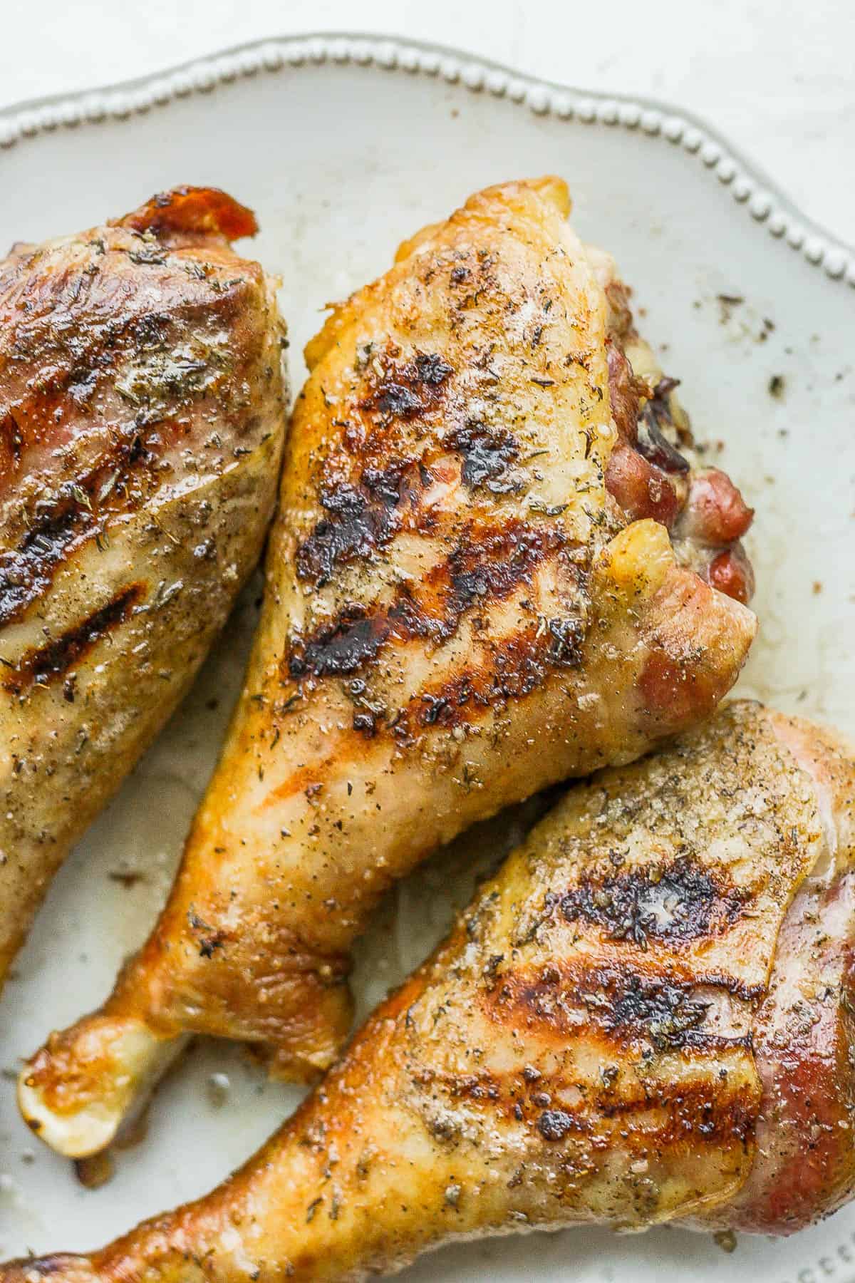 Tutorial on how to cook the best smoked turkey legs.
