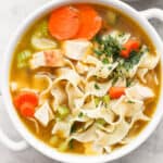 The best leftover turkey noodle soup.