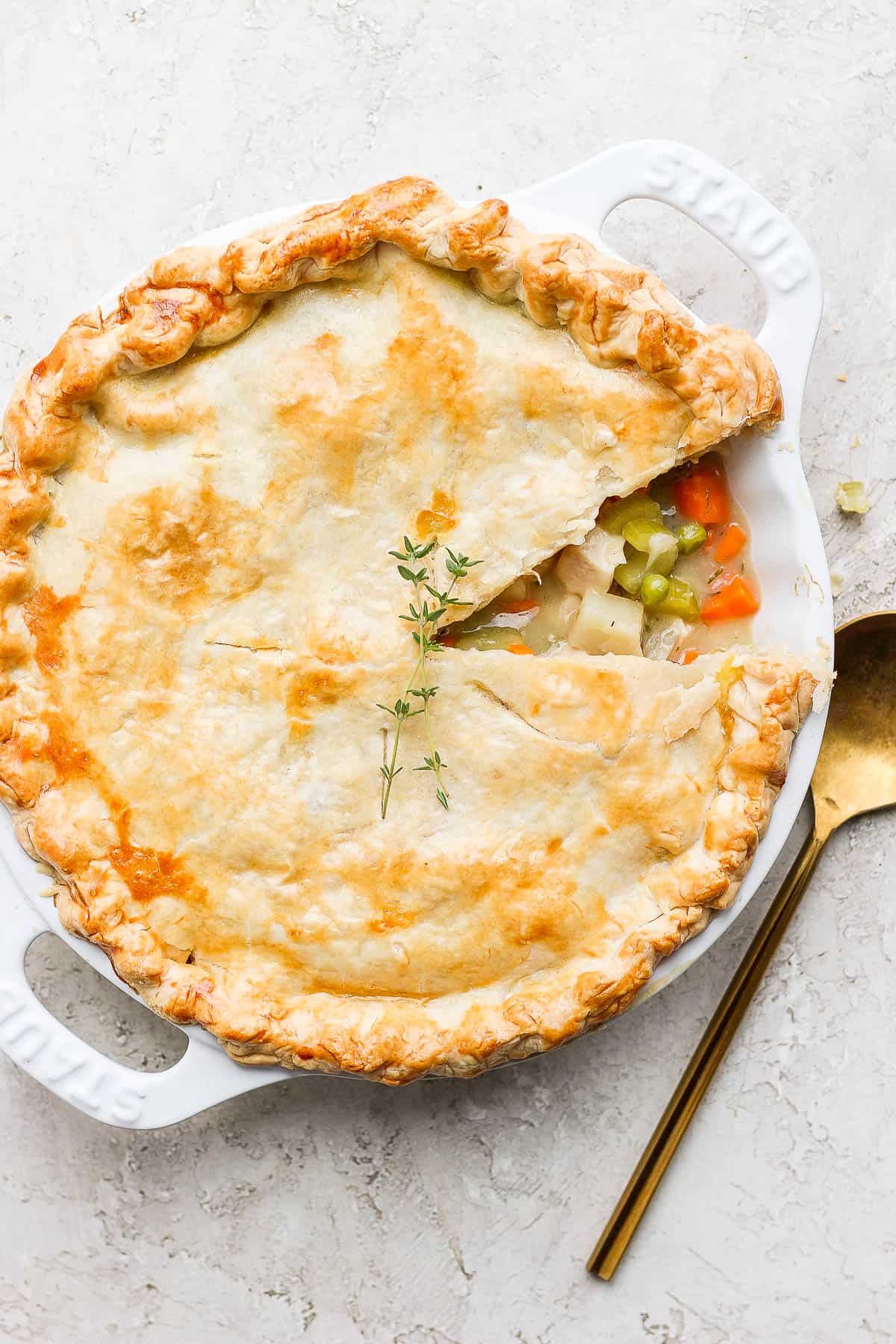 An easy turkey pot pie recipe.