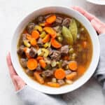 The best homemade beef vegetable soup recipe.