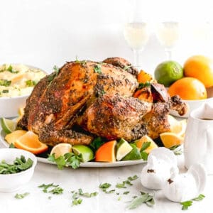 An easy herb citrus turkey recipe.