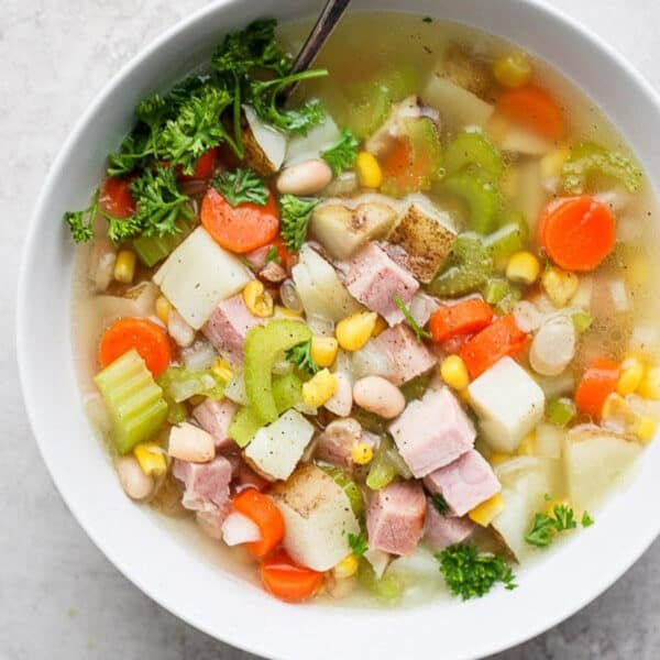 Easy leftover ham bone soup recipe.
