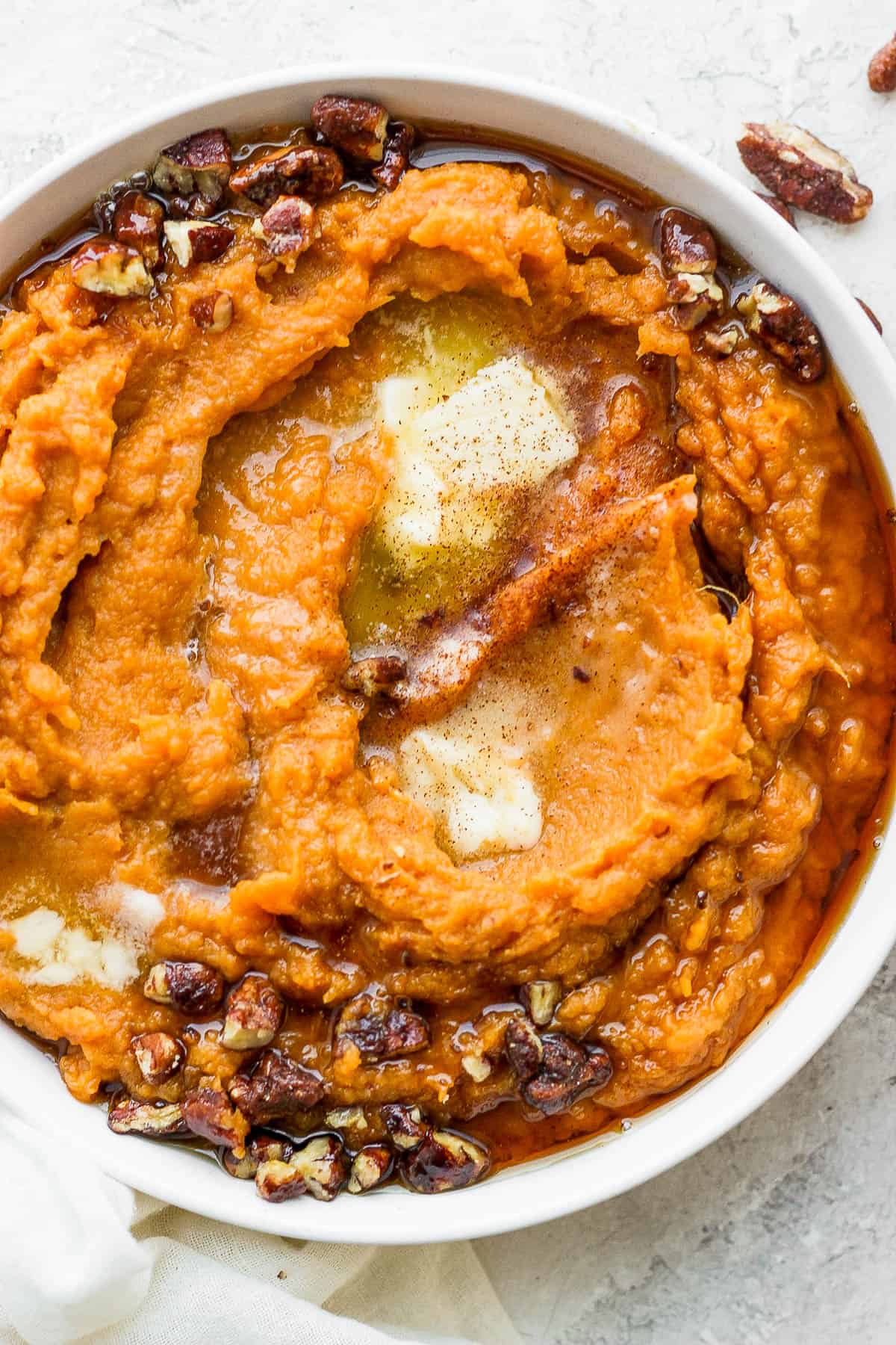 Maple Brown Butter Mashed Sweet Potatoes