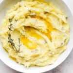 Creamy whole30 mashed potatoes.