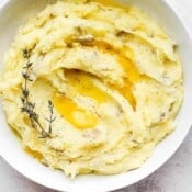 Creamy whole30 mashed potatoes.
