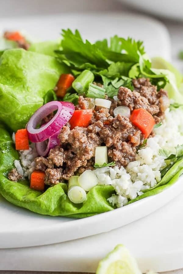The best beef lettuce wraps.