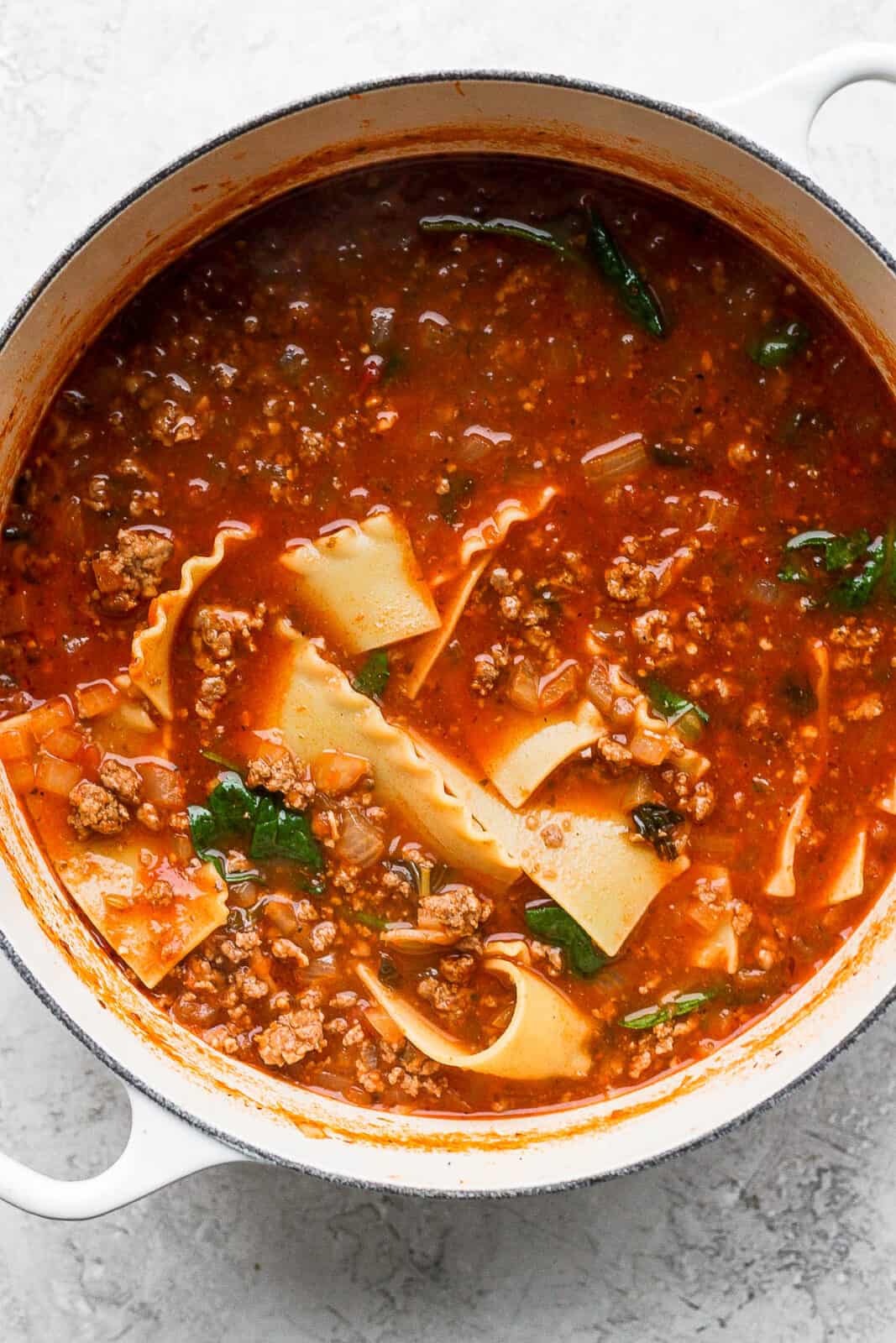 Lasagna Soup - The Wooden Skillet