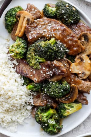 The best beef and broccoli stir fry.