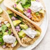 Salsa verde chicken recipe.