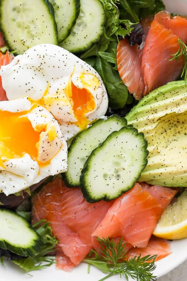 An easy smoked salmon salad recipe.