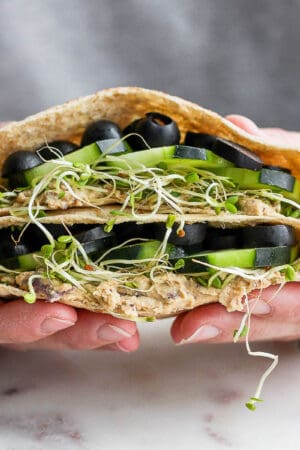 The best vegan pita sandwich.