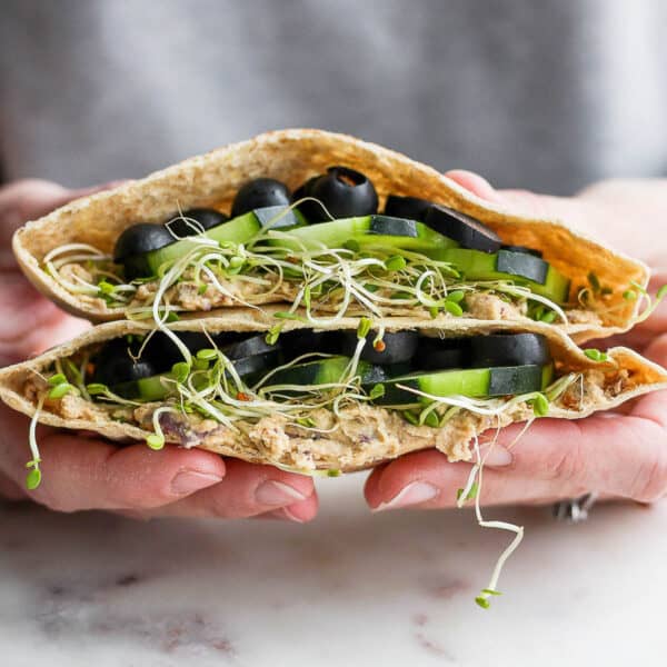 The best vegan pita sandwich.