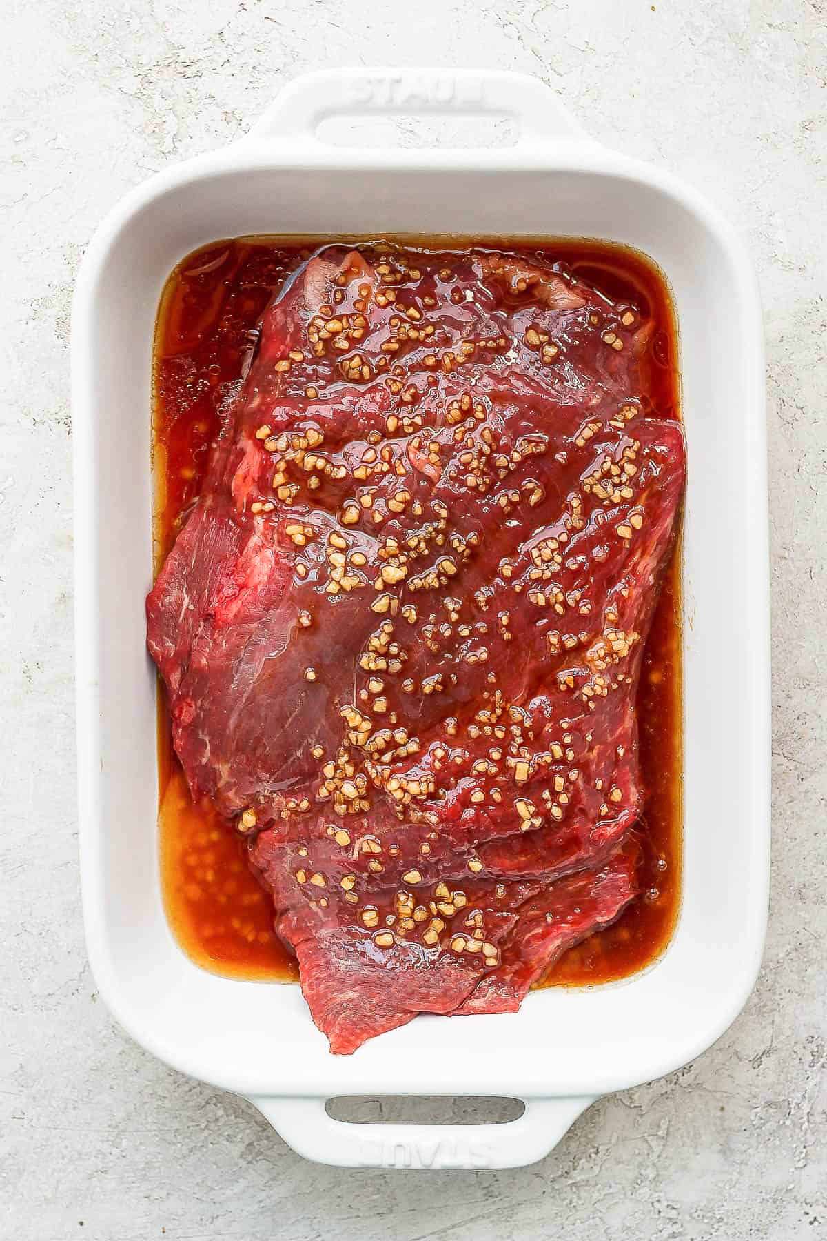 Cast Iron Flank Steak - The Wooden Skillet