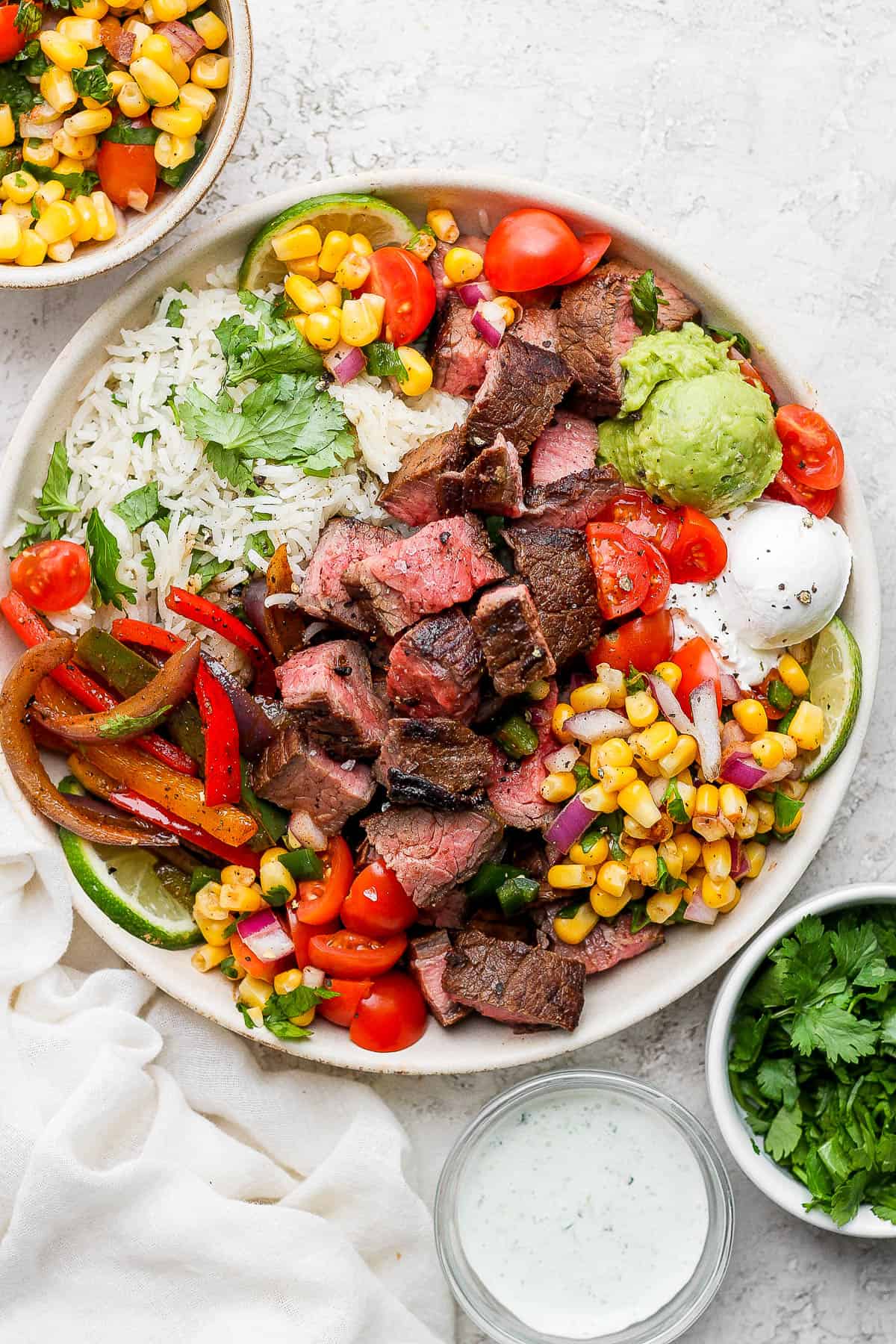 Low-Cal Mexi-Beef Rice Bowl with Tomato Salsa