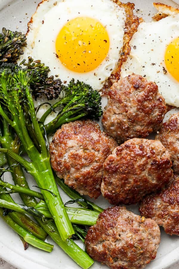 Healthy breakfast sausage recipe.