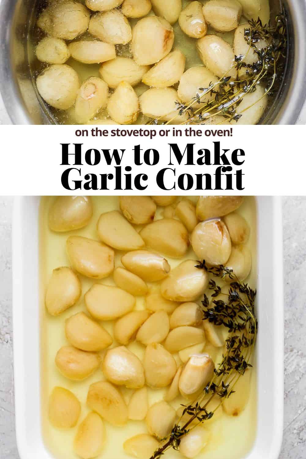 Easy 2-Ingredient Garlic Confit & Shallot Confit, Recipe