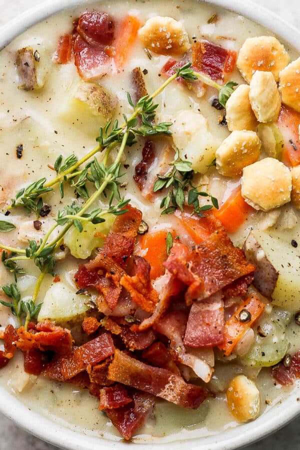 The best dairy free clam chowder.