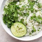 The best cilantro lime rice recipe.