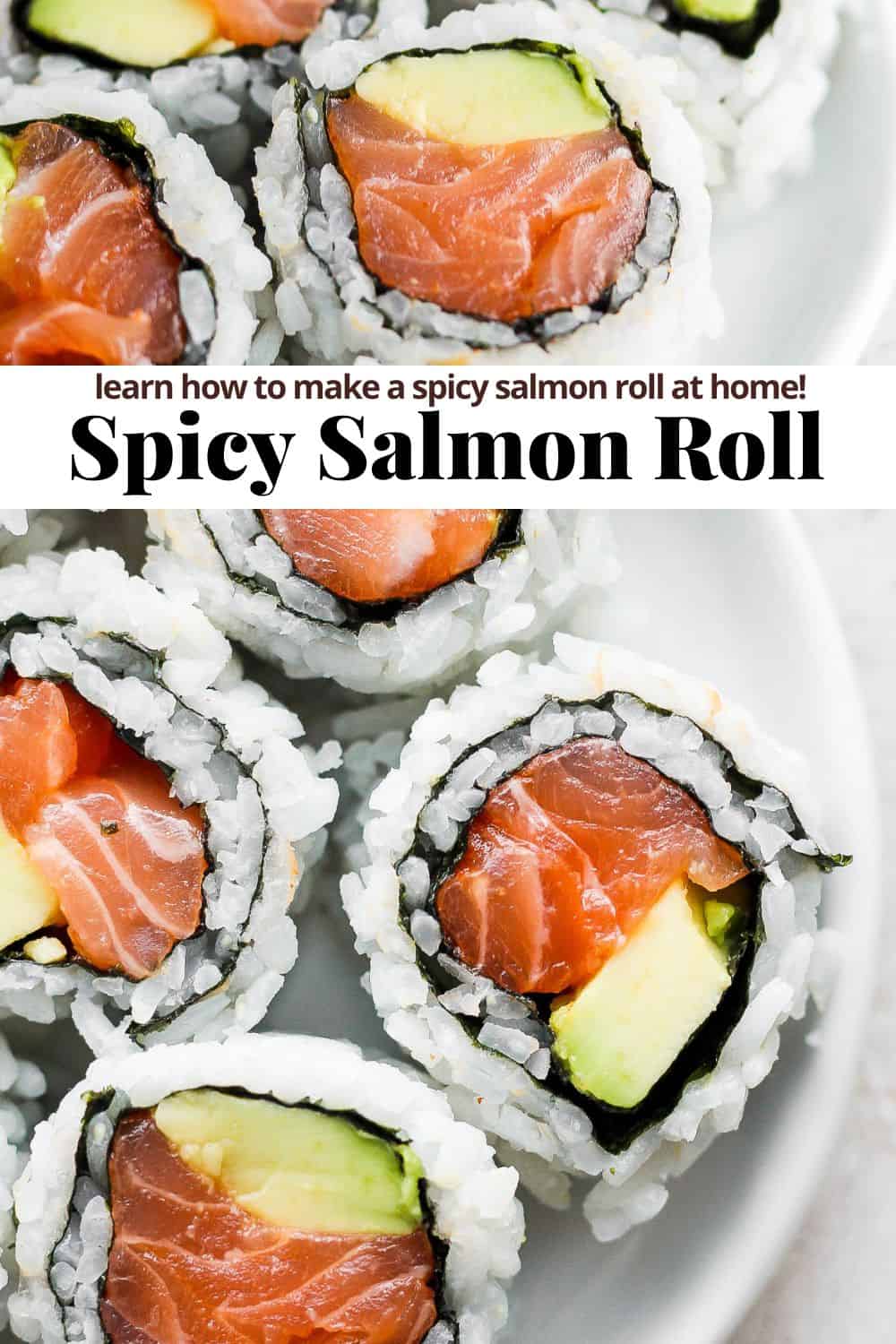 Spicy Salmon Sushi Roll (video), Recipe