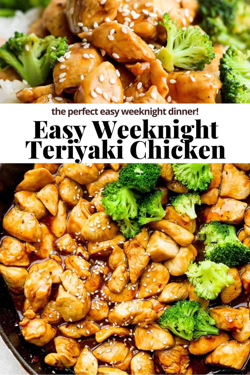 Pinterest image for chicken teriyaki.