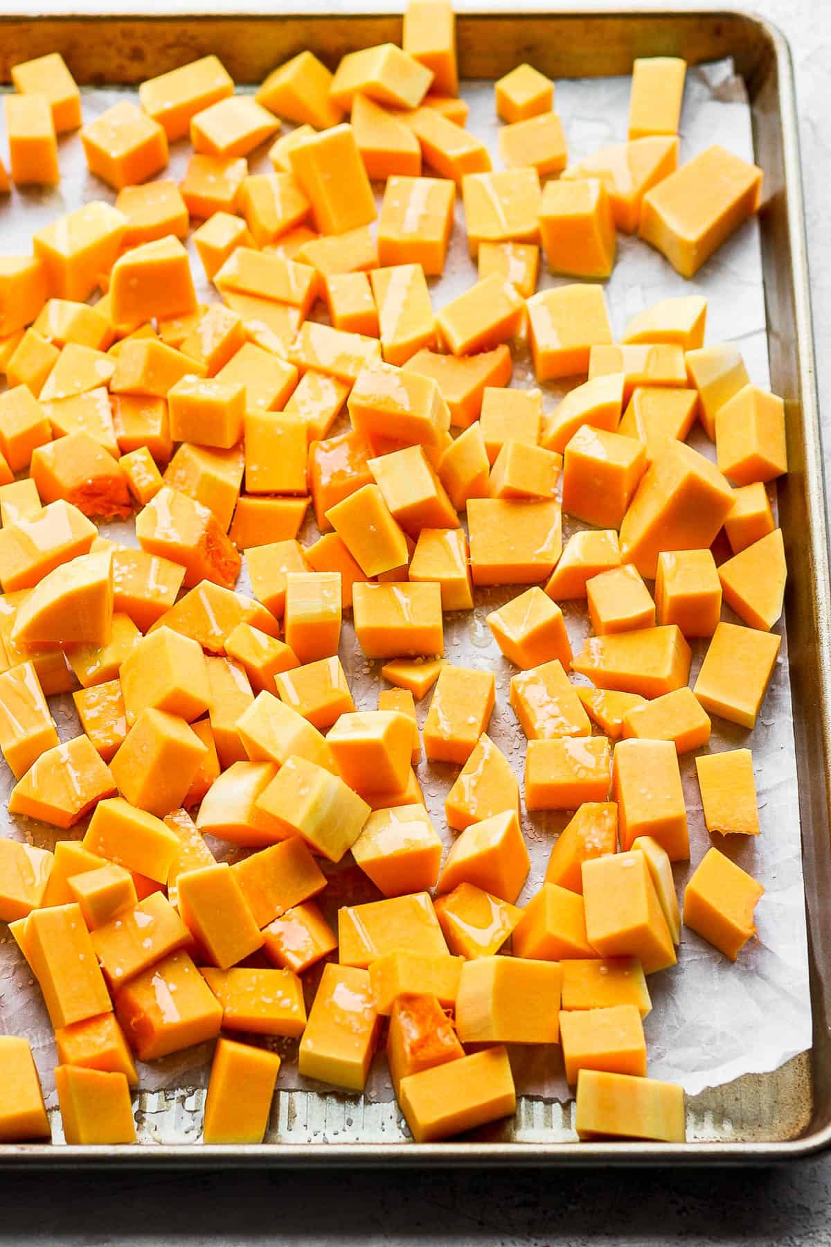 How to easily cut butternut squash 3 different ways.