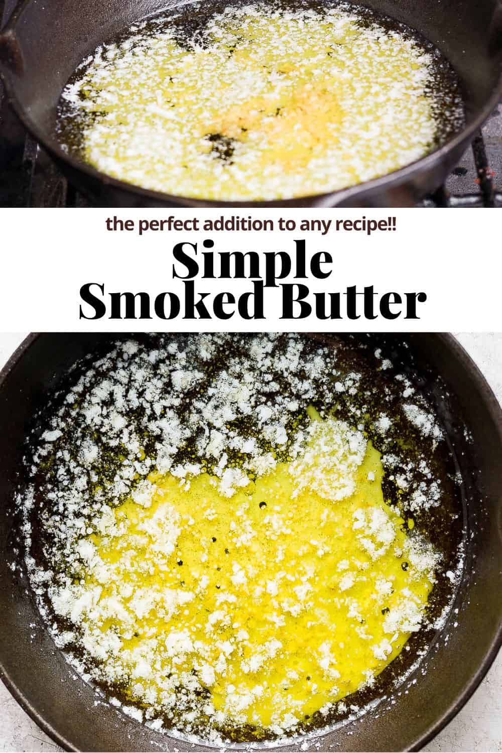 Pinterest image for smoked butter.