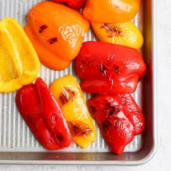 Perfectly grilled bell peppers.