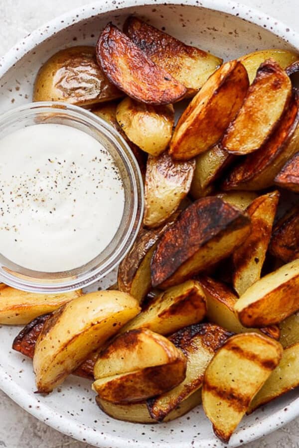 The best grilled potato wedges.