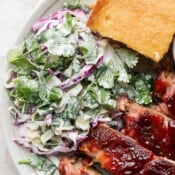 The best purple cabbage coleslaw recipe.