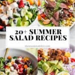 Pinterest image for summer salads.