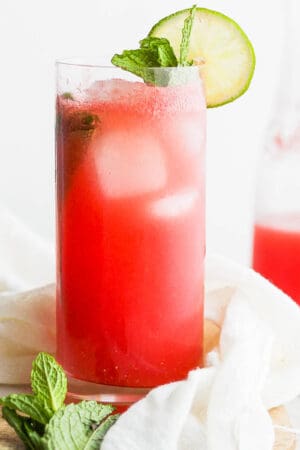 A fresh watermelon spritzer recipe.