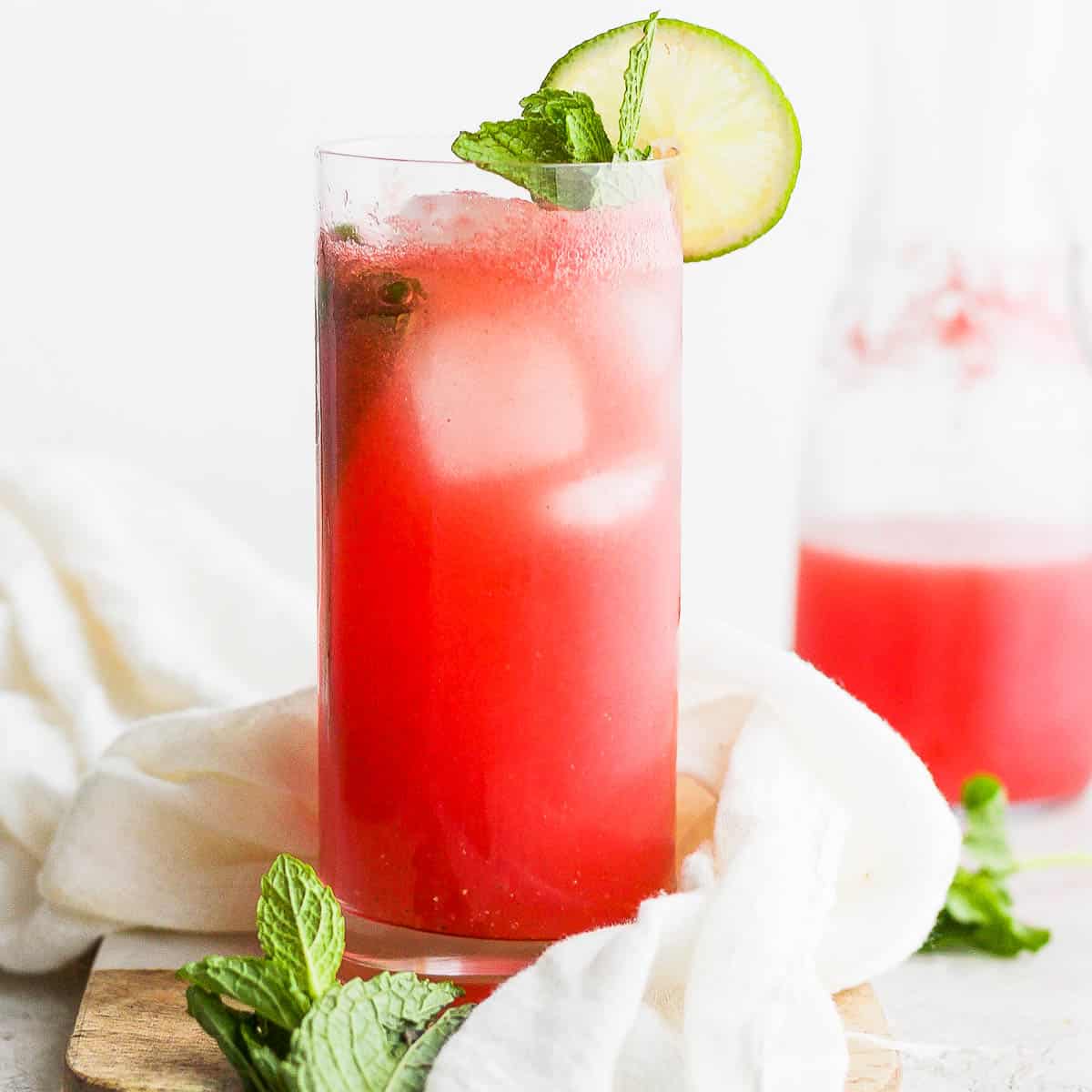 A fresh watermelon spritzer recipe.