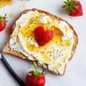 The best cream cheese toast recipe.