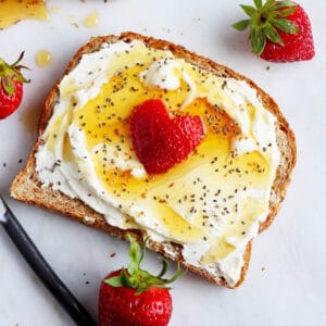 The best cream cheese toast recipe.