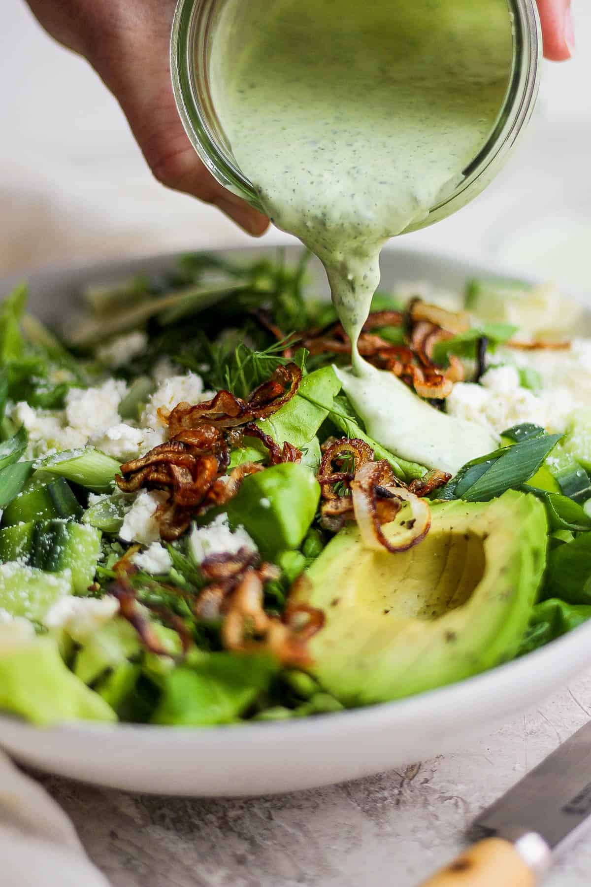 Green Goddess Dressing - The Wooden Skillet