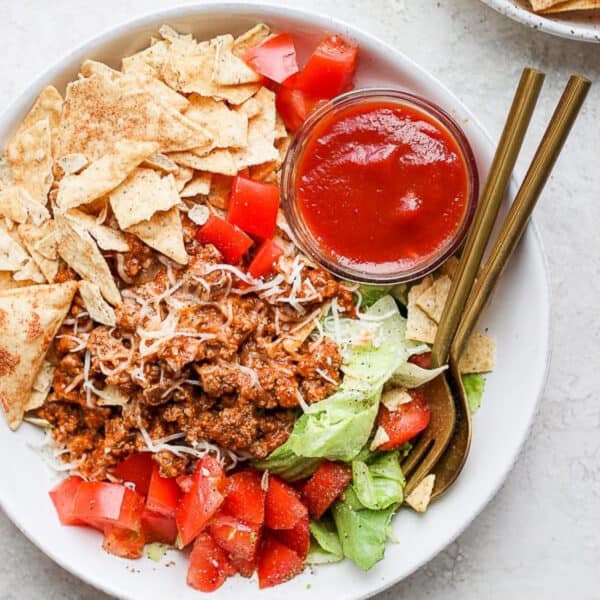 A healthy taco salad recipe.