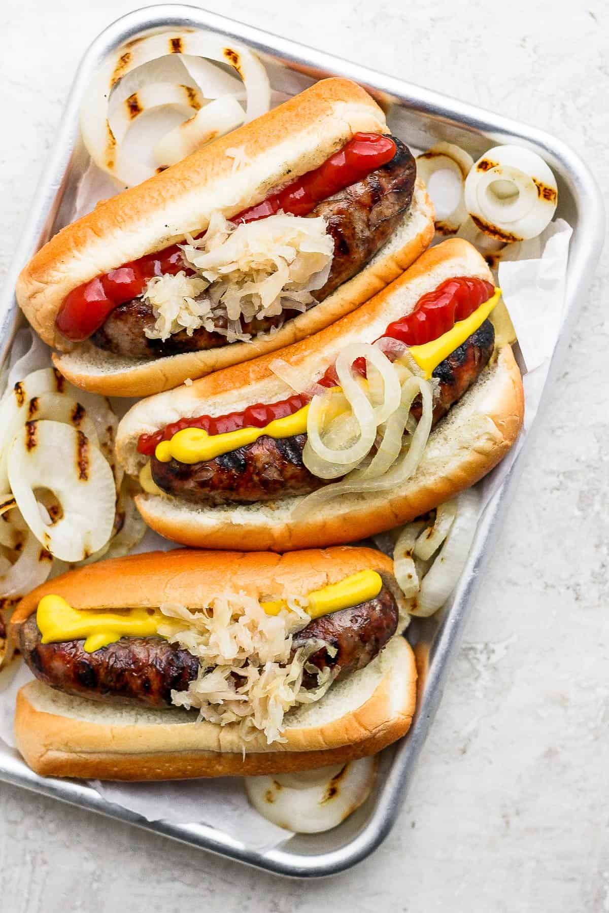 How to easily grill brats.