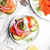 The best smoked salmon toast recipe.