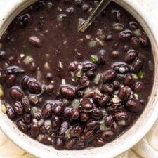 Seasoned Black Beans - The Wooden Skillet