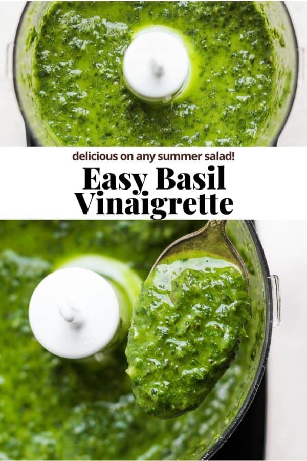 Basil Vinaigrette The Wooden Skillet