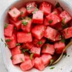 The best recipe for a watermelon mint salad.