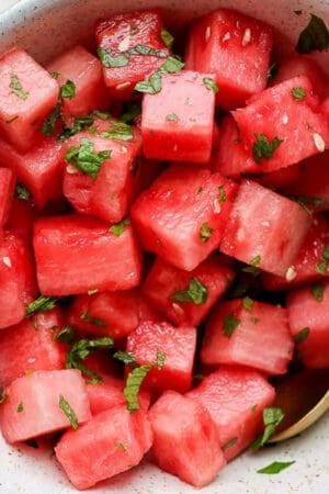 The best recipe for a watermelon mint salad.
