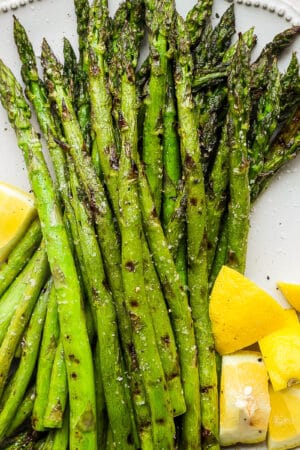 How to grill asparagus.