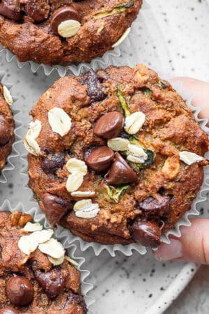 The best recipe for healthy zucchini muffins.