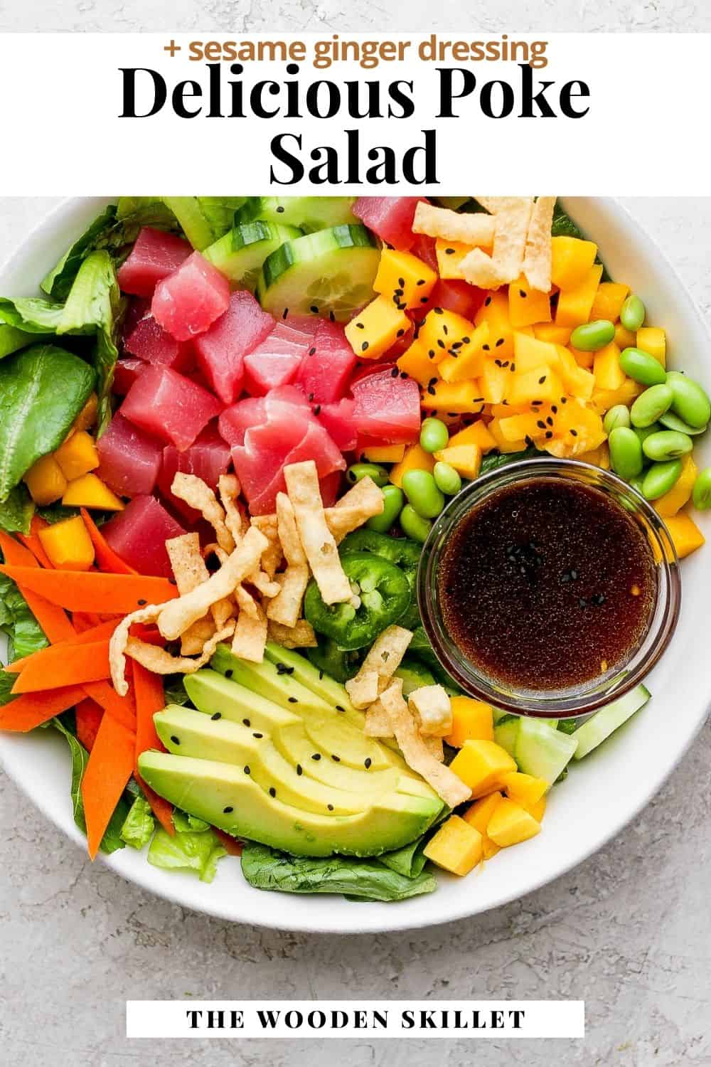 Pinterest image for poke salad.