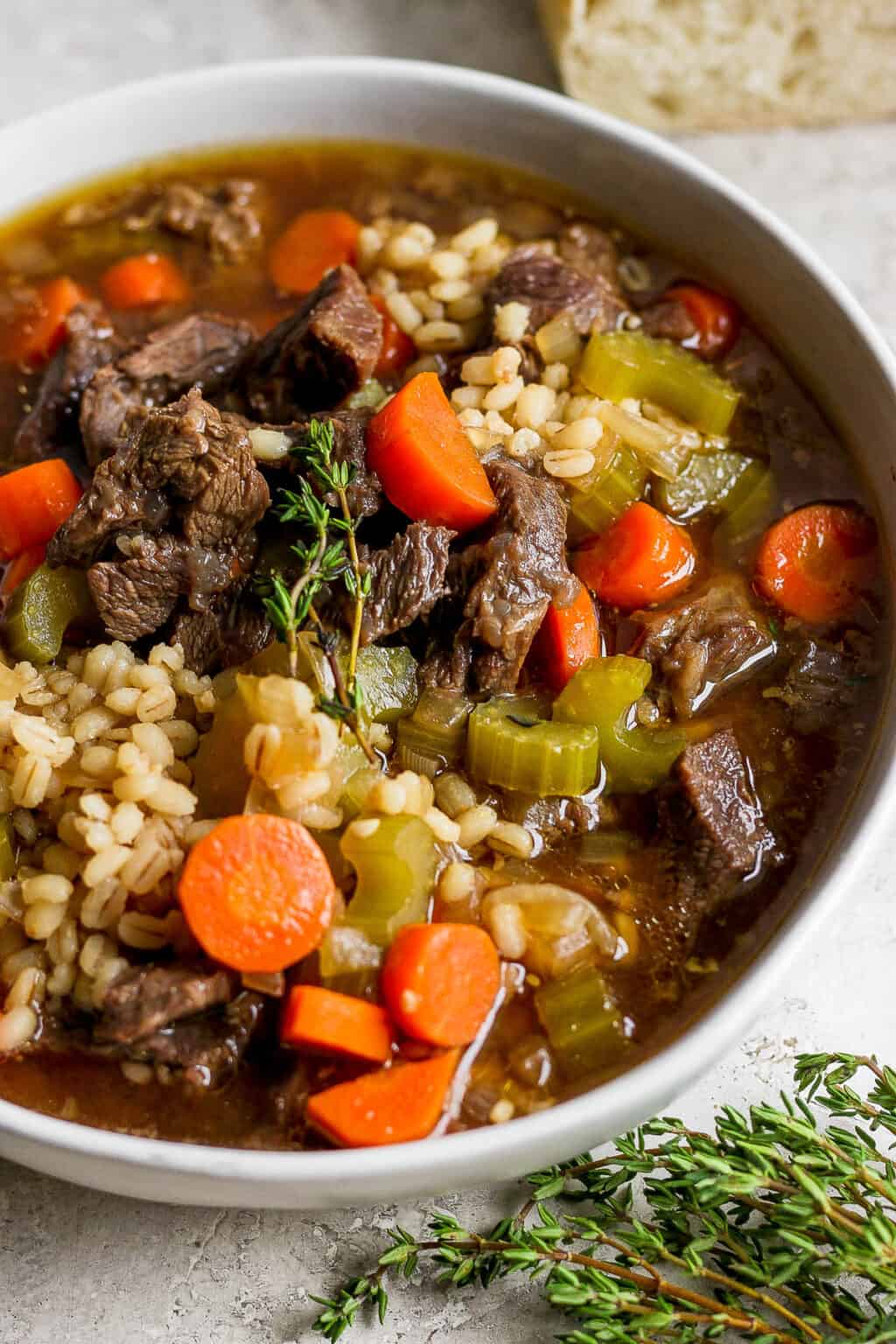 Beef and Barley Soup The Wooden Skillet