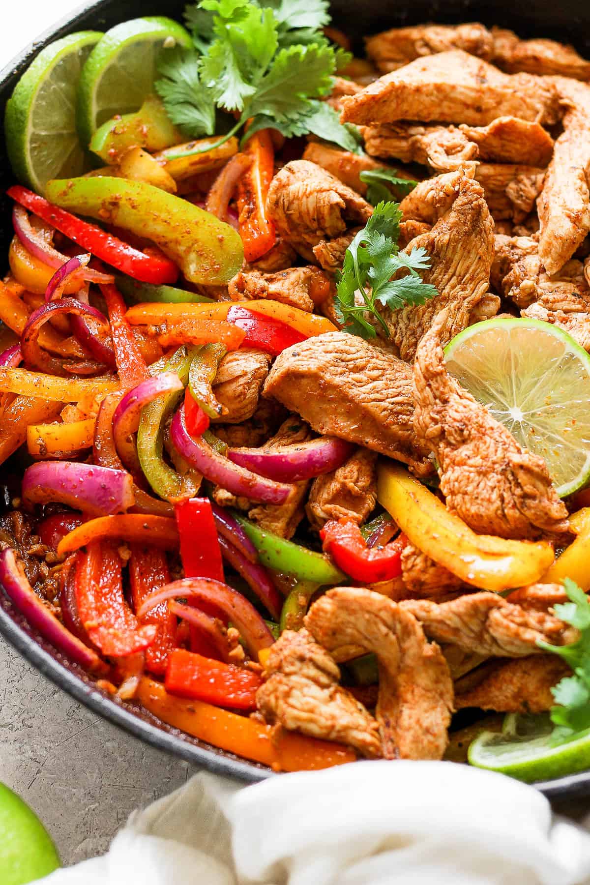 The best recipe for a chicken fajita marinade.