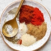An easy chicken fajita seasoning recipe.